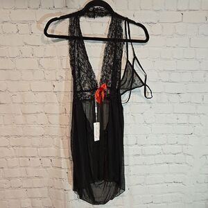 Ruzishun black lingerie set size 3X NWT